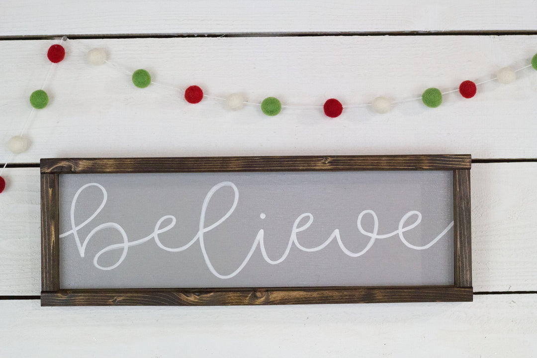 believe Christmas Sign-1