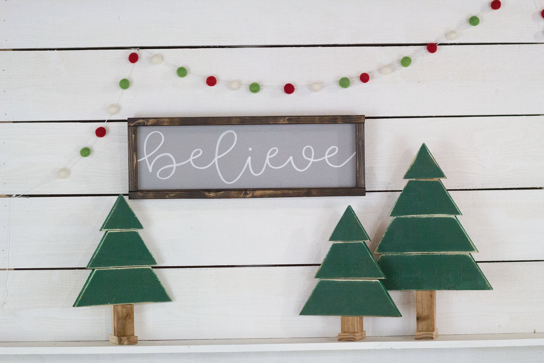 believe Christmas Sign-0