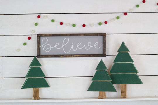 believe Christmas Sign-0