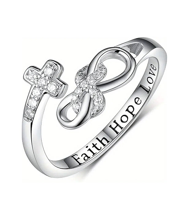 RELIGIOUS INSPIRATION CROSS RING-0