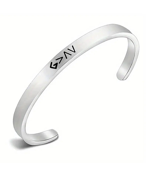 God Greater Than Highs Lows BANGLE Bracelet-0