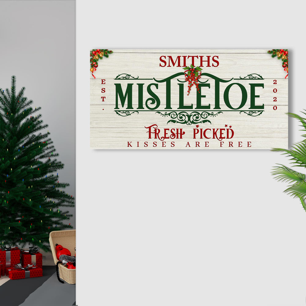 Mistletoe Christmas Sign-1