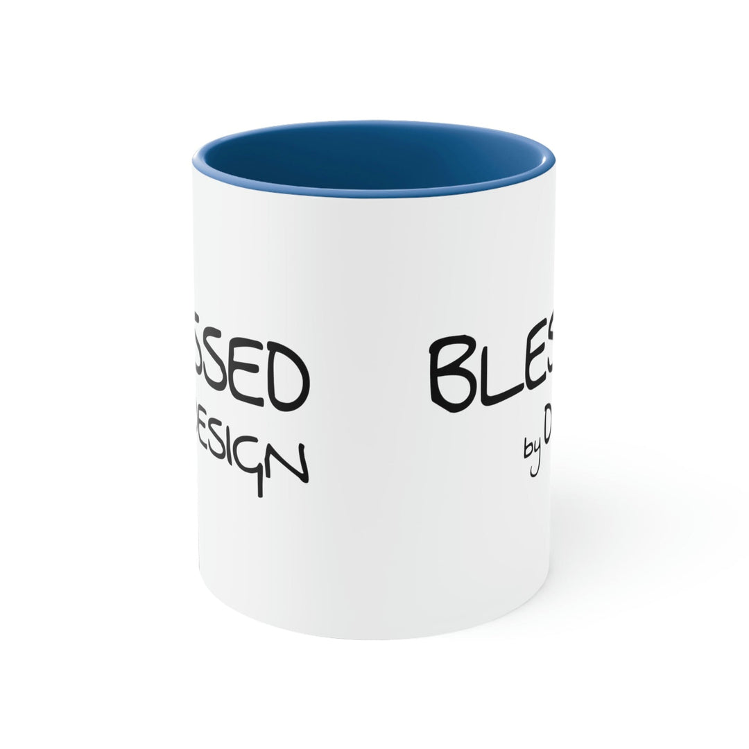 Two-tone Accent Ceramic Mug 11oz - Blessed by Design Illustration-5