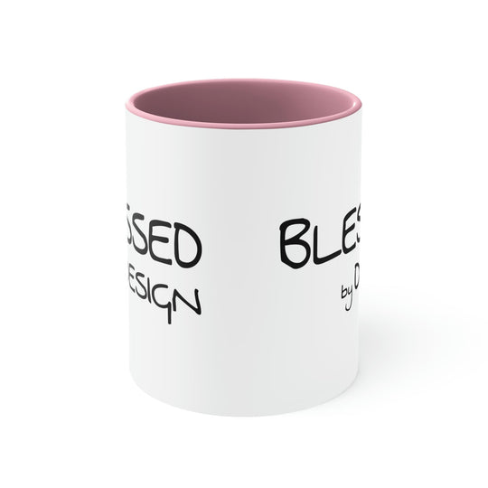 Two-tone Accent Ceramic Mug 11oz - Blessed by Design Illustration-6