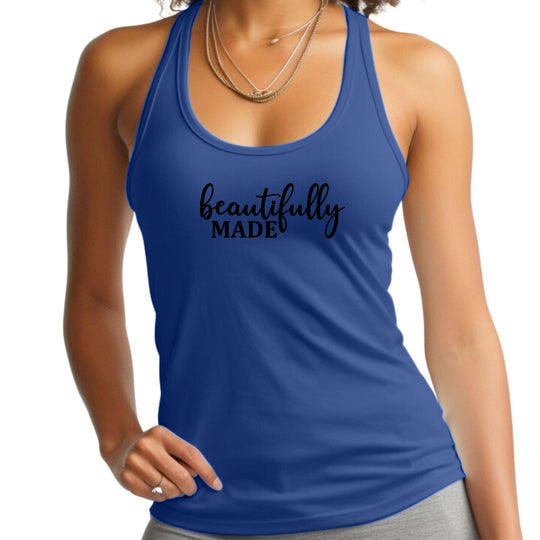 Womens Fitness Tank Top Graphic T-shirt - Beautifully Made --2