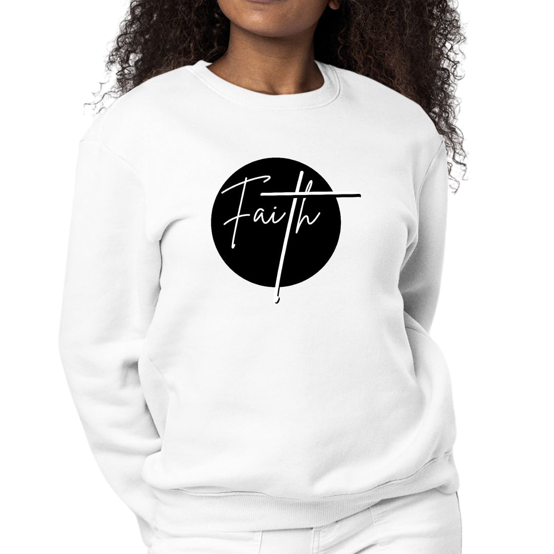 Womens Graphic Sweatshirt Faith Print-0